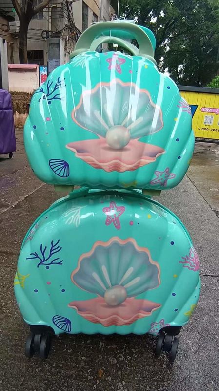 শিশুদের ব্যাগ বক্স কার্টুন শেল শিশুদের ট্রলিবাস বক্স ইউনিভার্সাল চাকা ব্যাগ বক্স ব্যাগ সঙ্গে পকেট