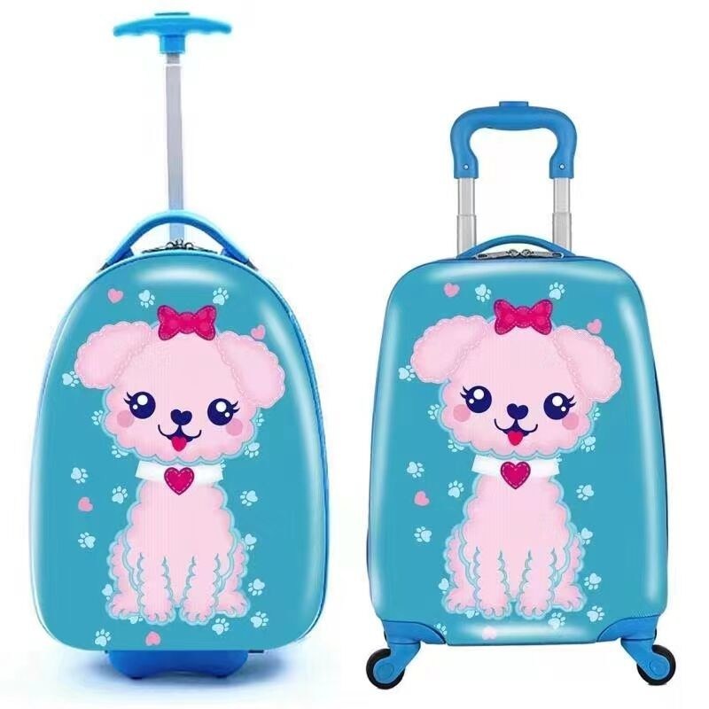 এবিএস হার্ডশেল কিডস স্যুটকেস ভ্রমণ ব্যাগ উচ্চ মানের এবিএস ট্রলিবাস ব্যাগ সেট ভ্রমণ ব্যাগ