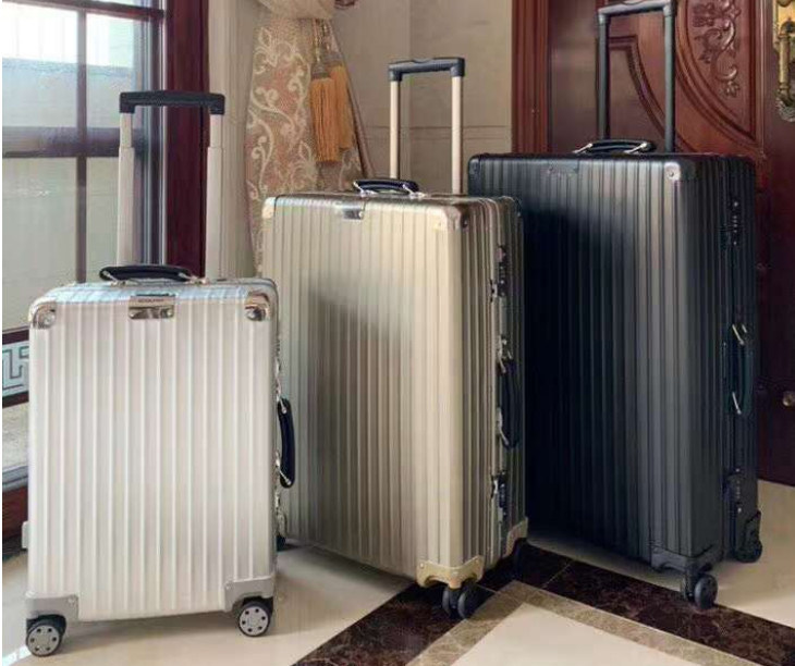 গরম বিক্রয় সমস্ত অ্যালুমিনিয়াম ম্যাগনেসিয়াম খাদ ভিন্টেজ ভ্রমণ ব্যাগ ইউনিসেক্স বহন TSA কাস্টম লক স্যুটকেস স্পিনার চাকা Manufa