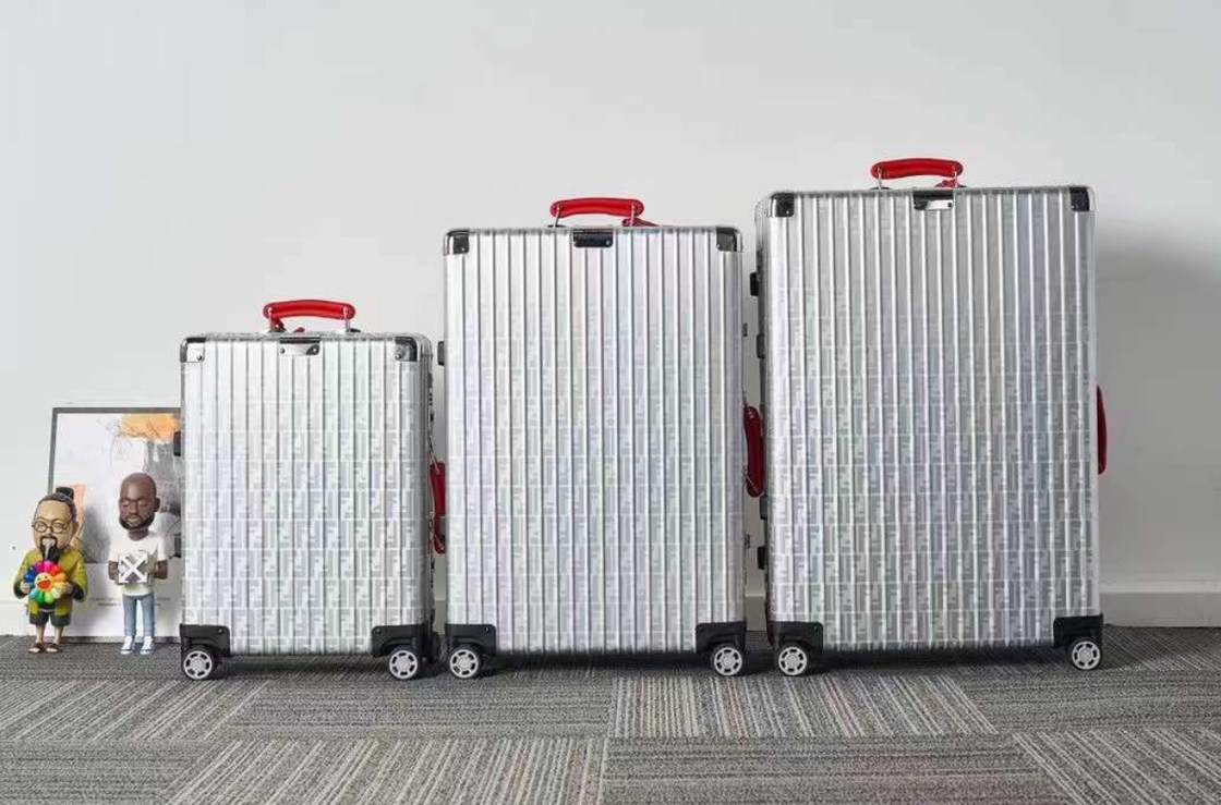 চাইনিজ অনলাইন মার্কেটস অল অ্যালুমিনিয়াম অ্যালোয় অরিজিনাল পরিধান প্রতিরোধী ভ্রমণ ট্রলিবাস কেস ব্র্যান্ড ভ্রমণ ব্যাগ সেট বিলাসিতা