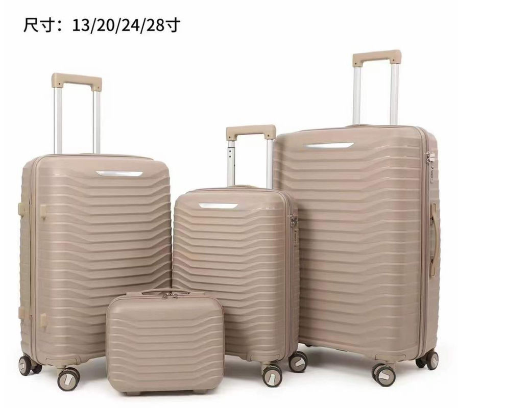 অনন্য ভ্রমণ পিপি 3 4 রাউস 4pcs স্যুটকেস ব্যাগ ট্রলিবাস ব্যাগ সেট মেয়েদের জন্য বহিরঙ্গন ভ্রমণ